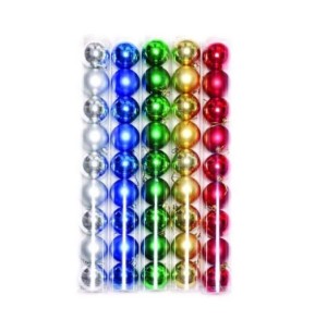 BOLA TUBO 4CM 15UN PEROLIZADA SORTIDA